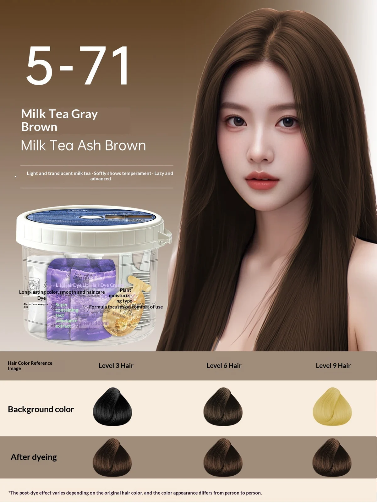 Gray Hair Coverage Dye Gentle Plant-based Formula For Home Use — image 8