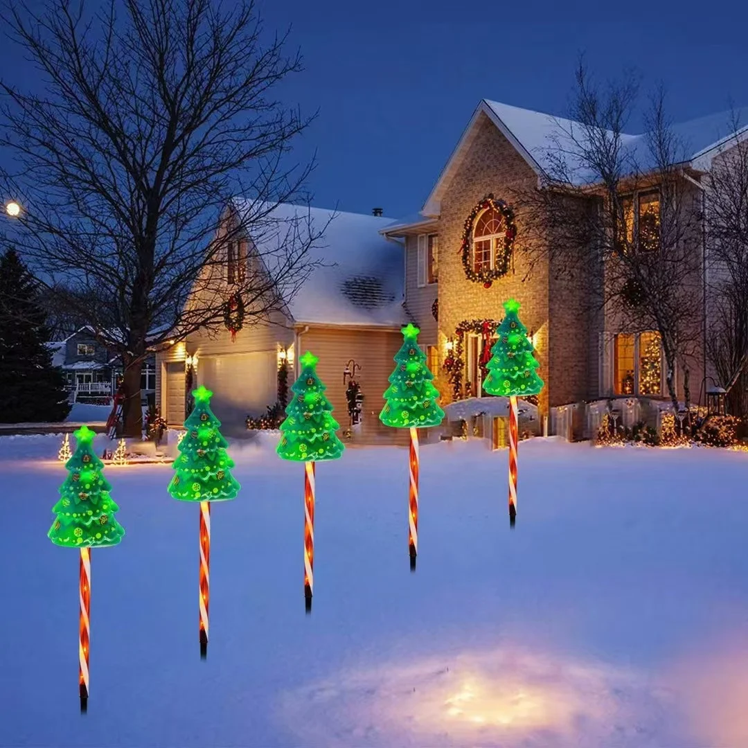 Ground-insertion LED Atmosphere Acrylic Christmas Holiday Lawn Light — image 1