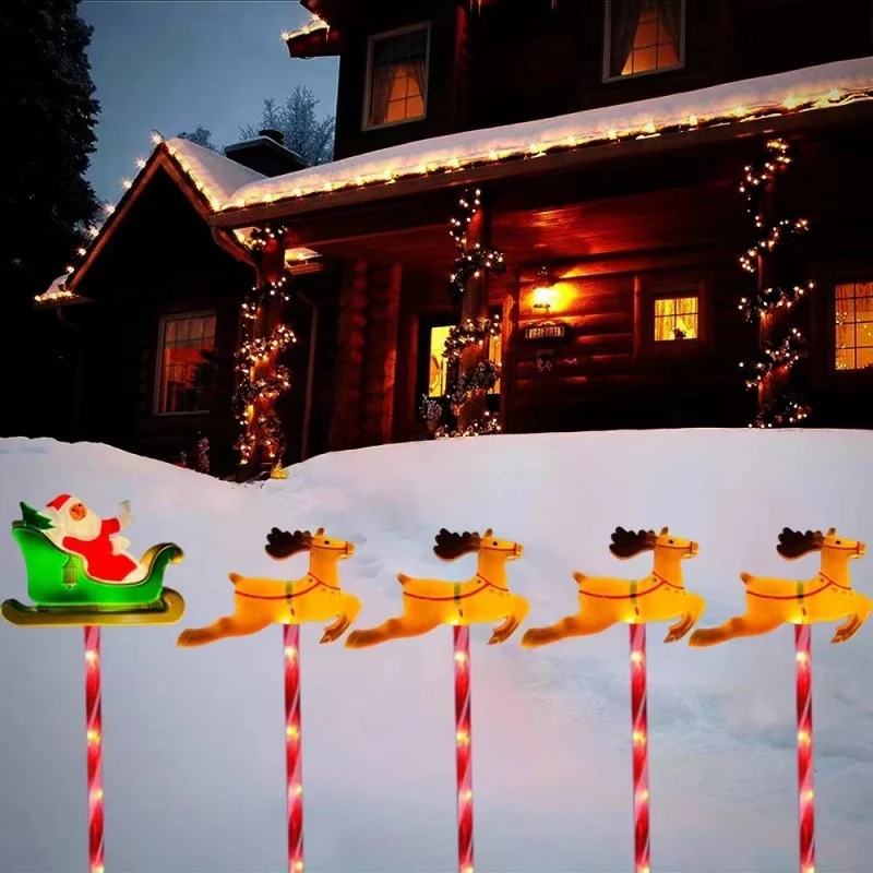 Ground-insertion LED Atmosphere Acrylic Christmas Holiday Lawn Light — image 12