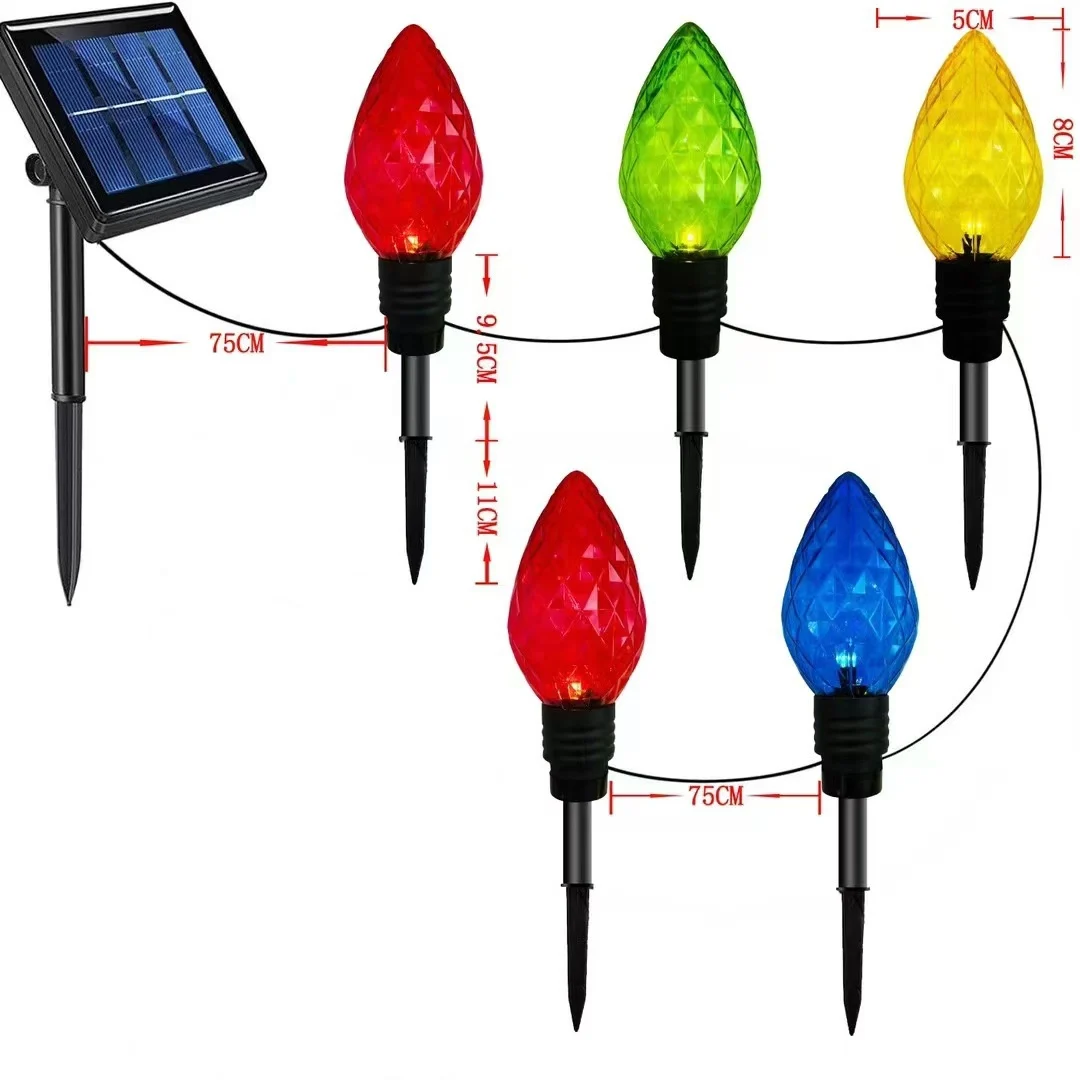 Ground-insertion LED Atmosphere Acrylic Christmas Holiday Lawn Light — image 5