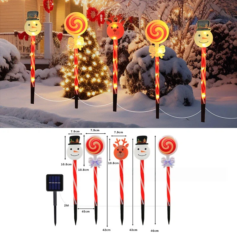 Ground-insertion LED Atmosphere Acrylic Christmas Holiday Lawn Light — image 13