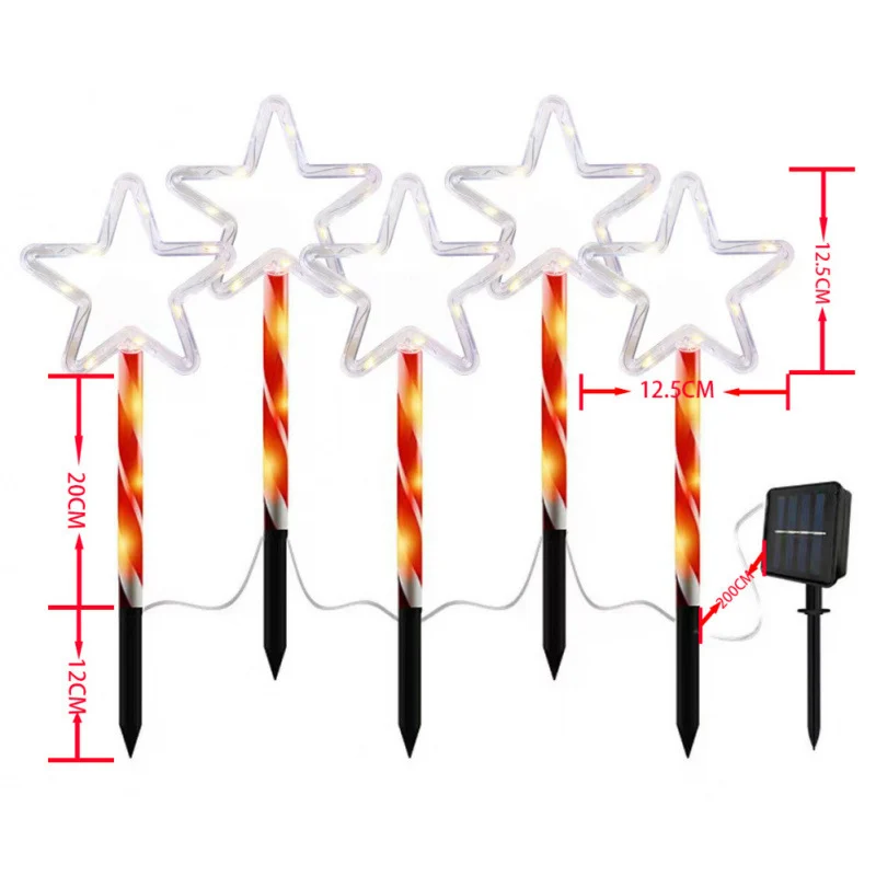 Ground-insertion LED Atmosphere Acrylic Christmas Holiday Lawn Light — image 15