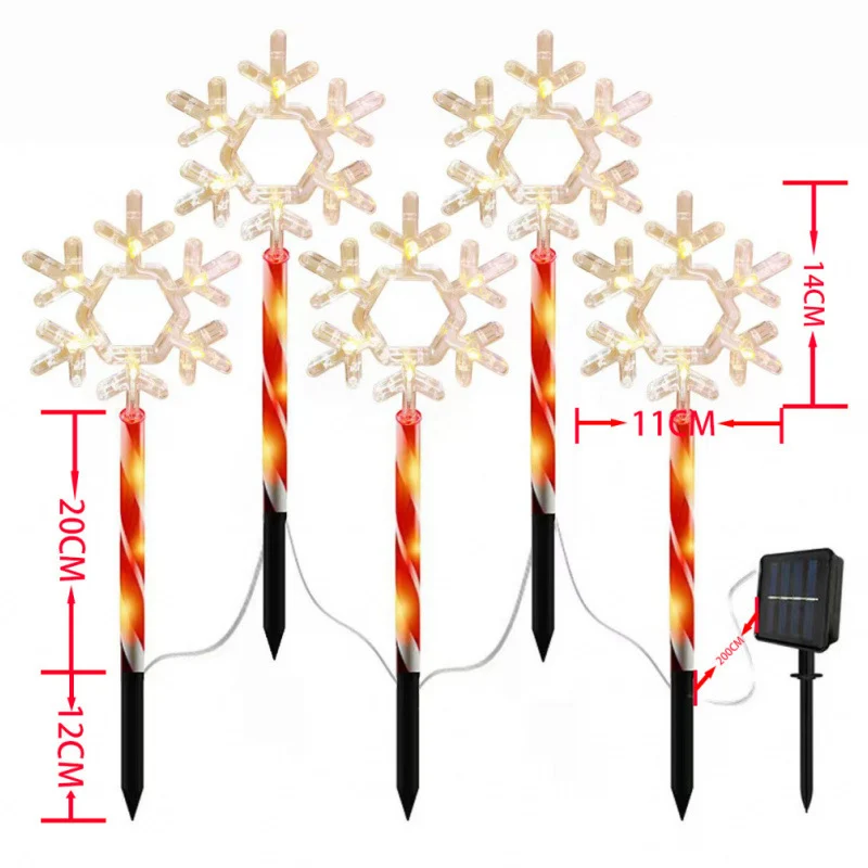 Ground-insertion LED Atmosphere Acrylic Christmas Holiday Lawn Light — image 4