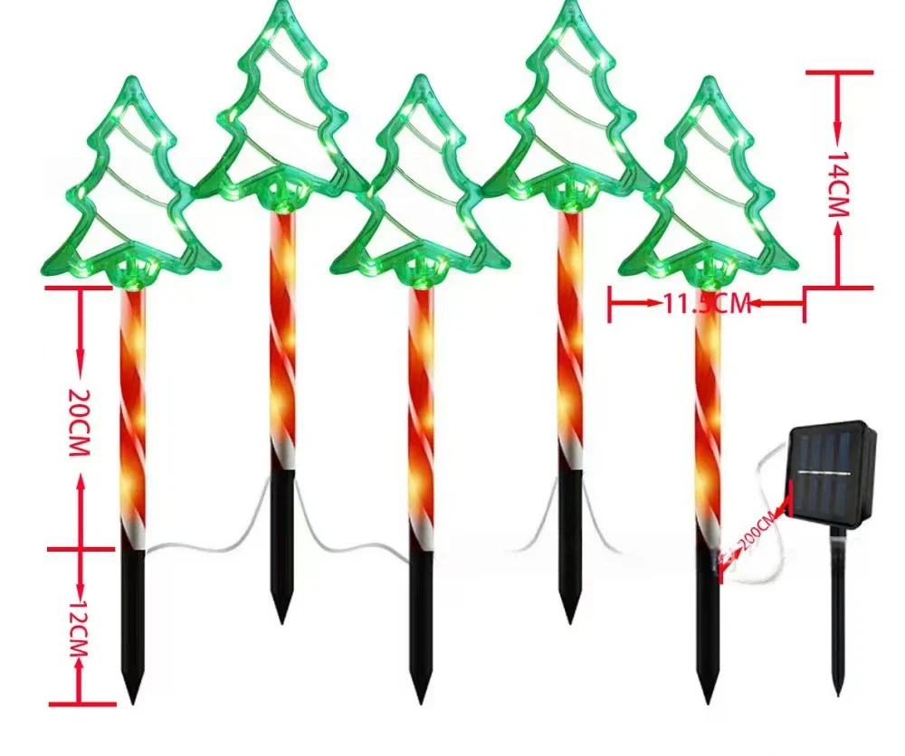 Ground-insertion LED Atmosphere Acrylic Christmas Holiday Lawn Light — image 14