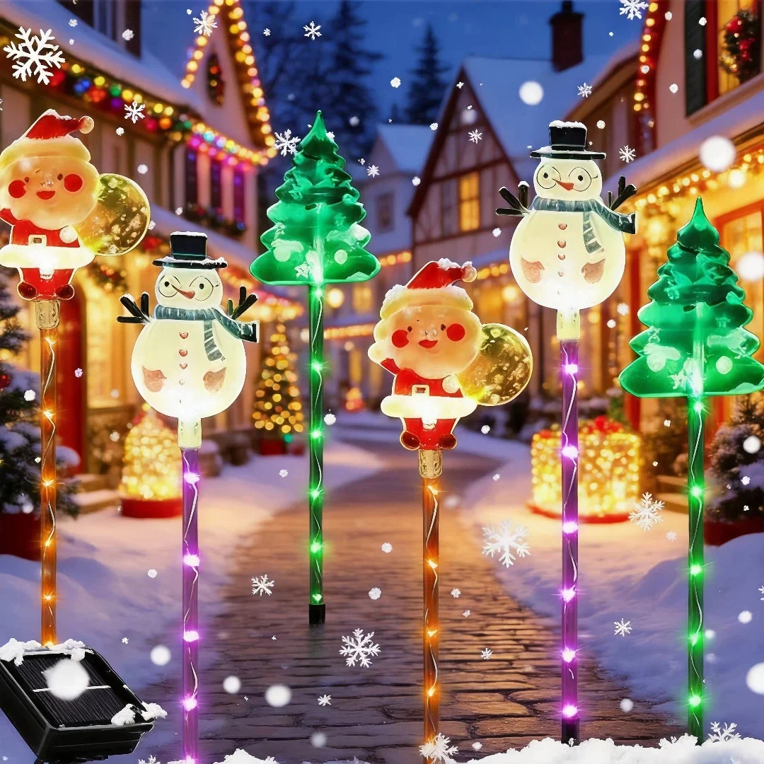 Ground-insertion LED Atmosphere Acrylic Christmas Holiday Lawn Light — image 9