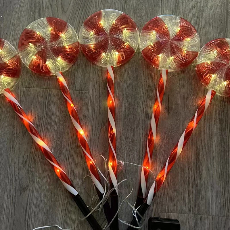 Ground-insertion LED Atmosphere Acrylic Christmas Holiday Lawn Light — image 2