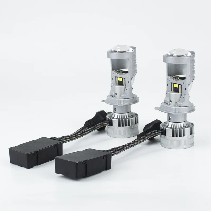 H4 LED Headlight Bulb With Projector Lens T80 80W High Low Beam Integrated End Auto… — image 3
