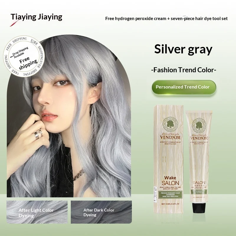 Hair Dye Cream Dark Brown Shade Covers Gray Plant-based Colorant — image 11
