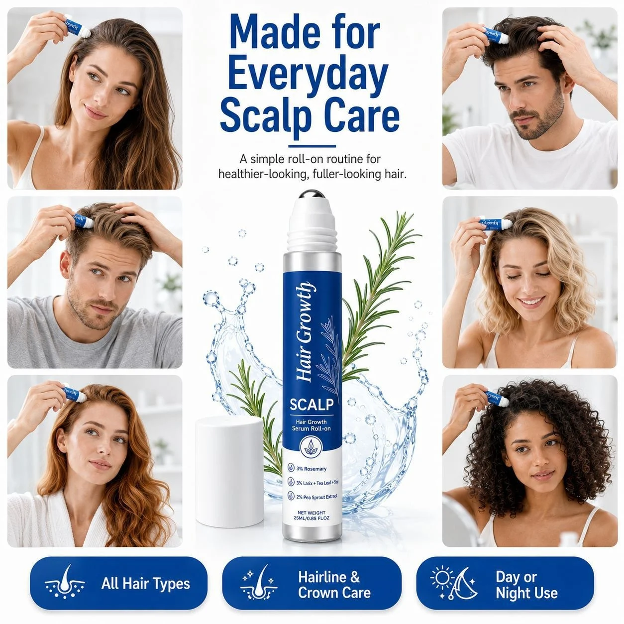 Hair Serum Roller For Gentle Care — image 3