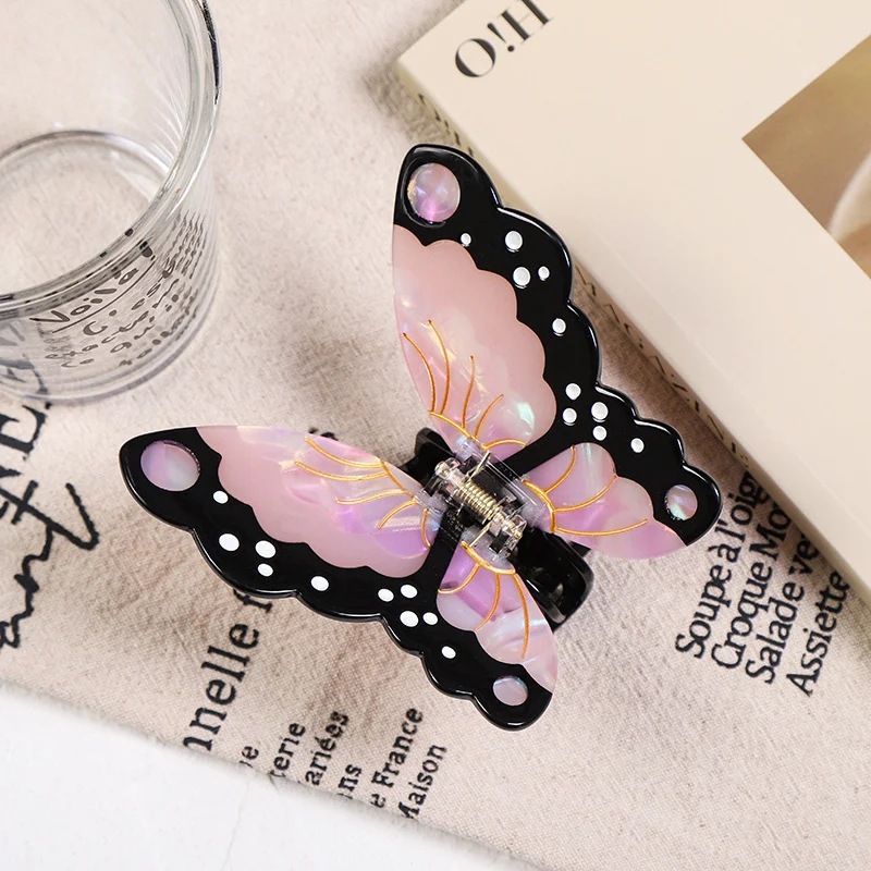 Hairclip Butterfly Acetic Acid Premium Grip Clip — image 7