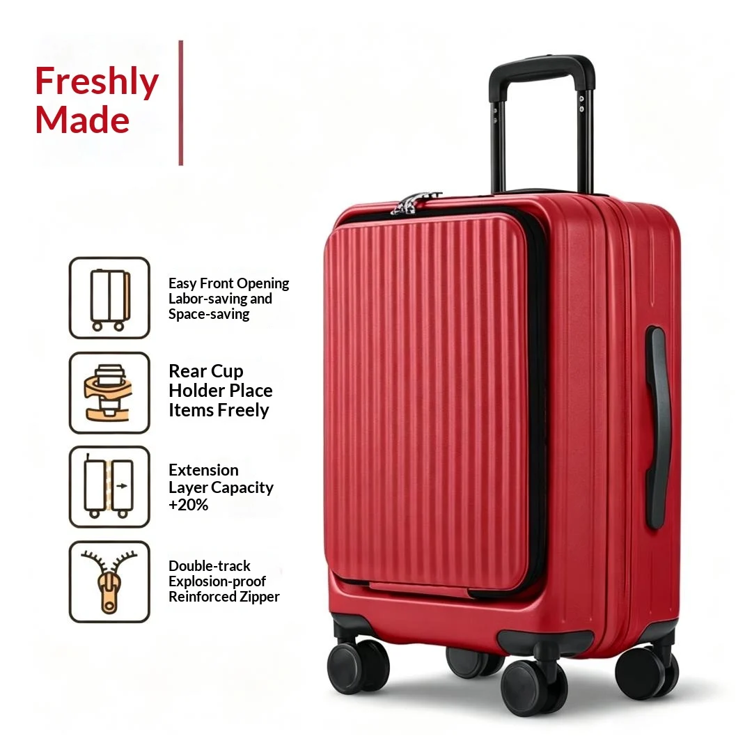 Haitang Chenhong--new Side-opening Expandable 20-inch Carry-on Rolling Suitcase… — image 4