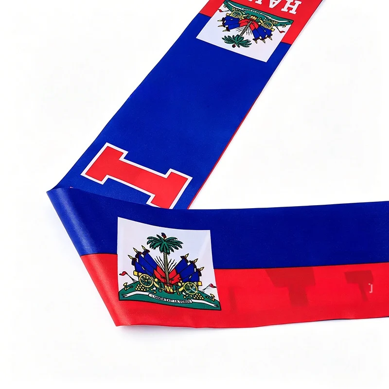 Haiti World Fan Scarf Satin Neck Warmer — image 4