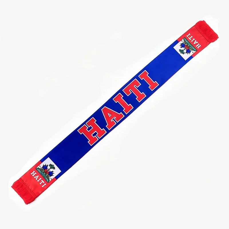 Haiti World Fan Scarf Satin Neck Warmer — image 3