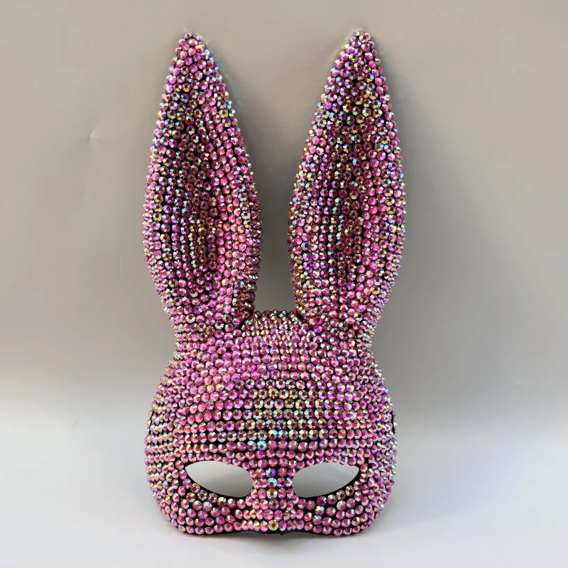 Halloween Animal Party Masquerade Ball, Sequined Rabbit Mask Theatrical Performance… — image 7