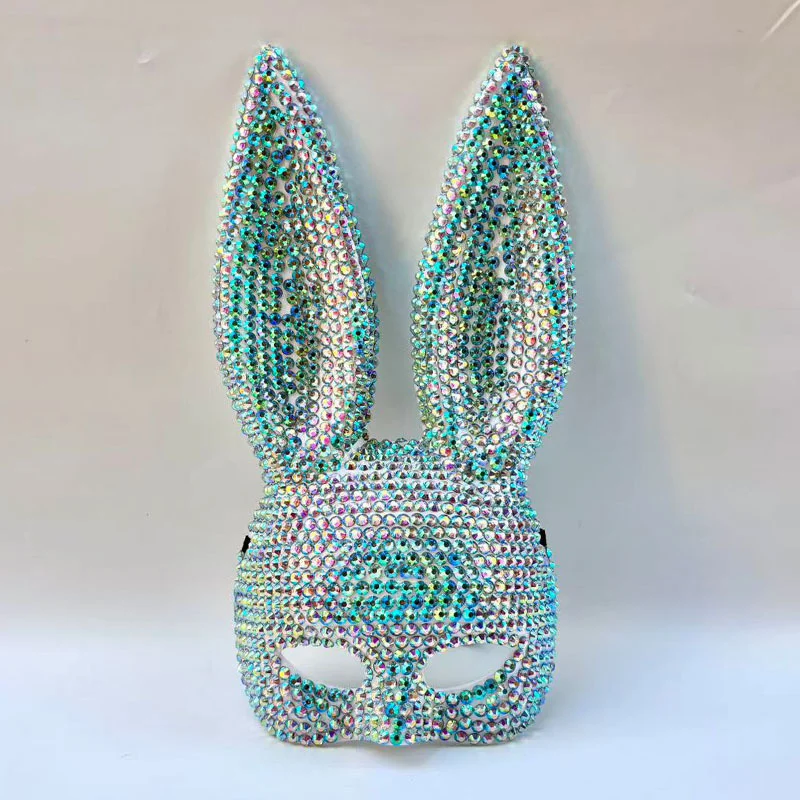 Halloween Animal Party Masquerade Ball, Sequined Rabbit Mask Theatrical Performance… — image 3