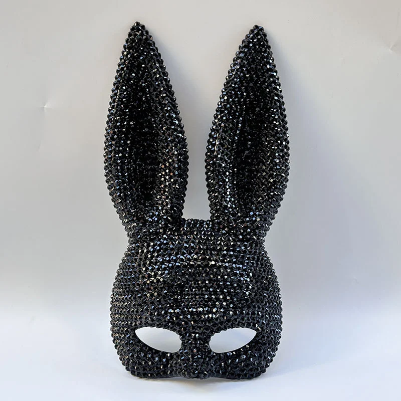 Halloween Animal Party Masquerade Ball, Sequined Rabbit Mask Theatrical Performance… — image 4