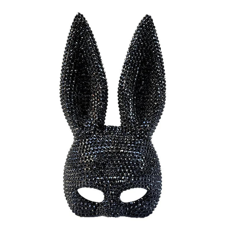 Halloween Animal Party Masquerade Ball, Sequined Rabbit Mask Theatrical Performance… — image 2