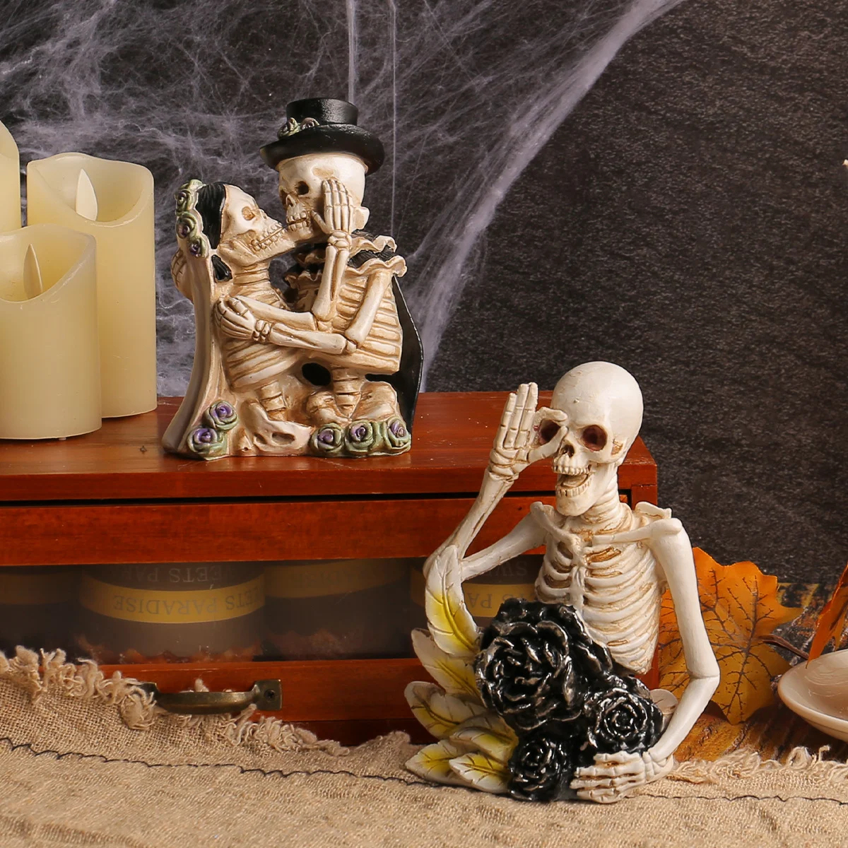 Halloween Cartoon Skull Characters Ornaments Chamber Of Secrets Haunted House Funny… — image 3