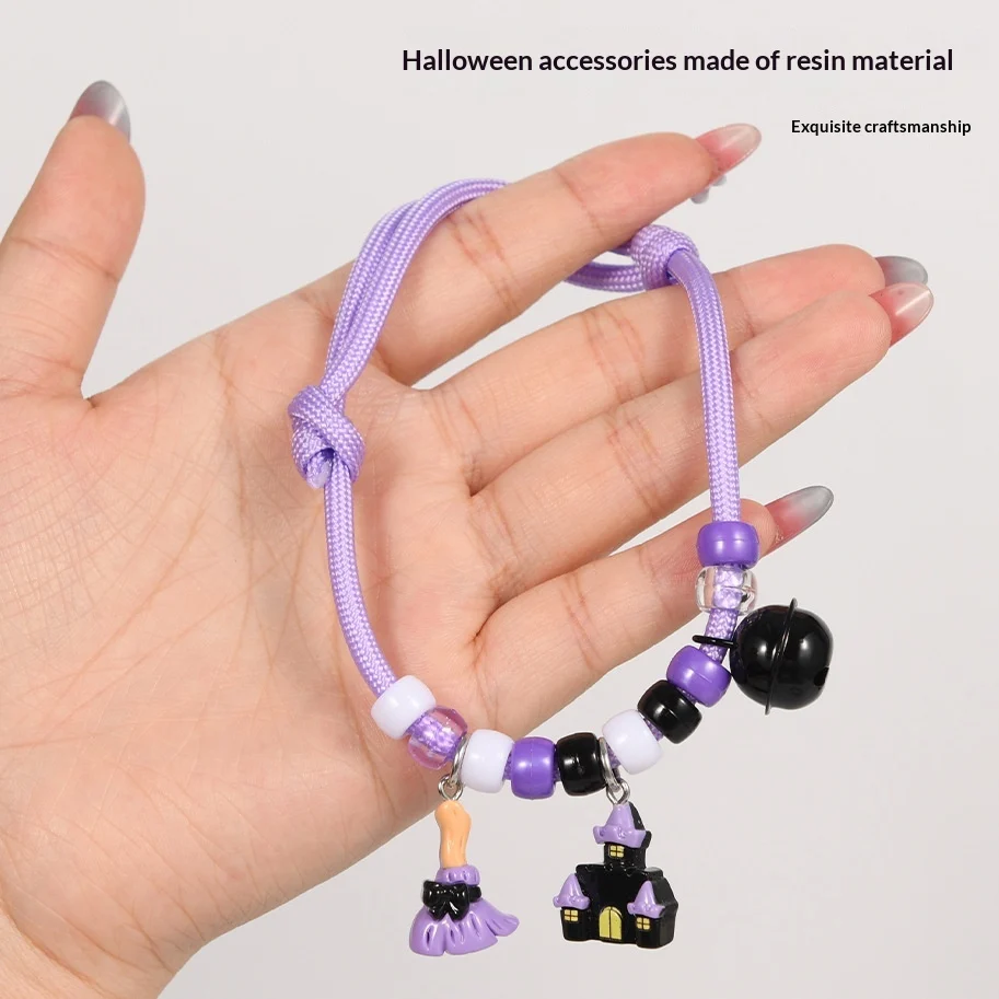 Halloween Cat And Dog Collar Hand-knitted Pumpkin Design Adjustable — image 5