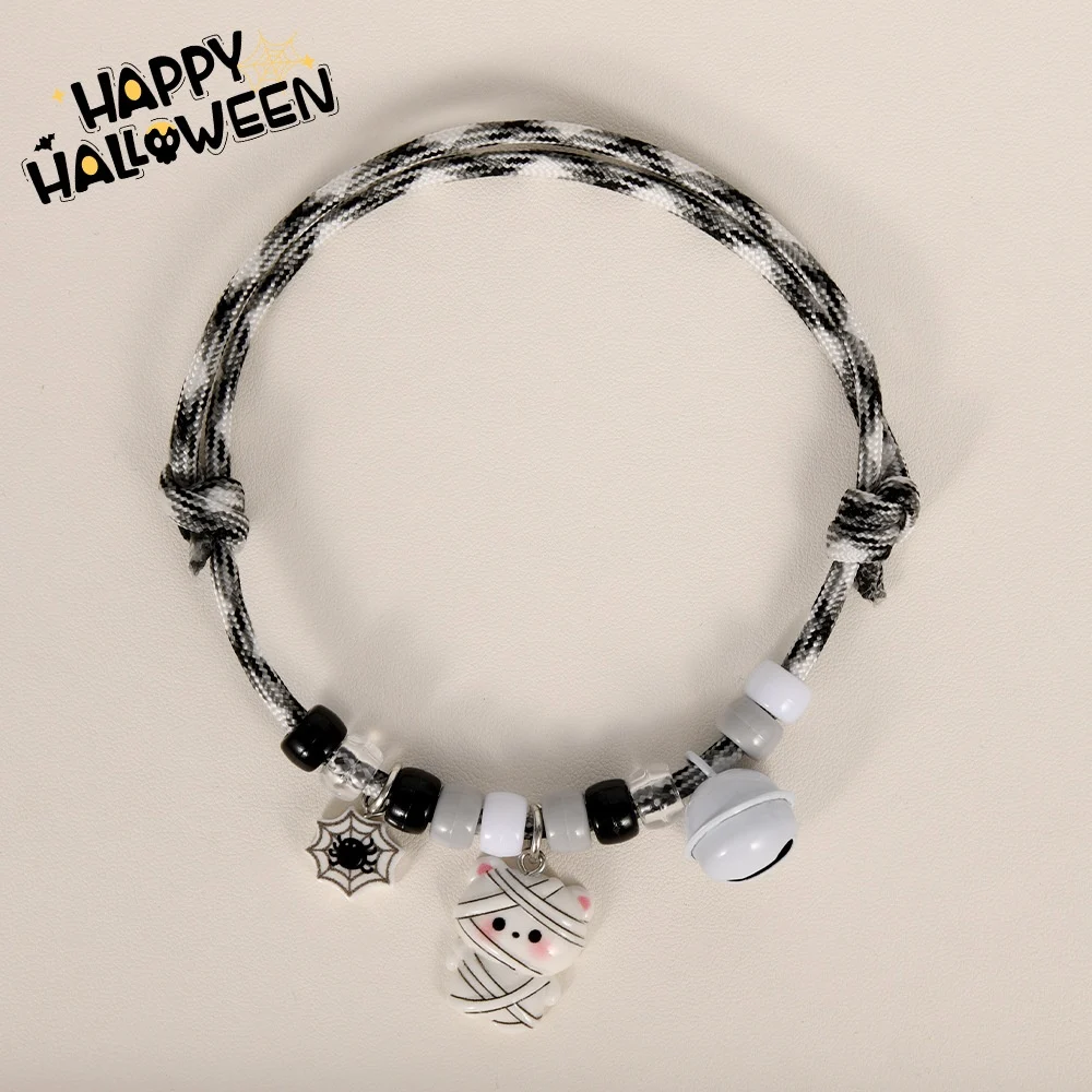 Halloween Cat And Dog Collar Hand-knitted Pumpkin Design Adjustable — image 15