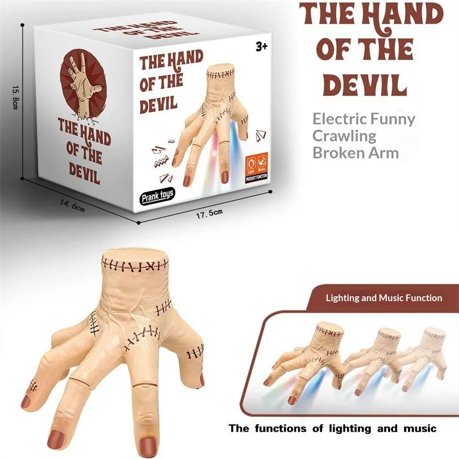 Halloween Crawling Severed-hand Prank Toy With Lights And Music — image 4