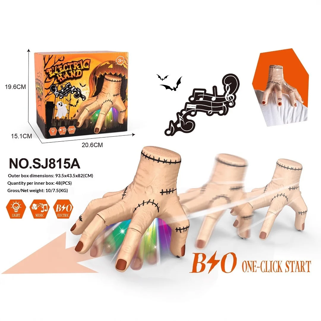 Halloween Crawling Severed-hand Prank Toy With Lights And Music — image 5