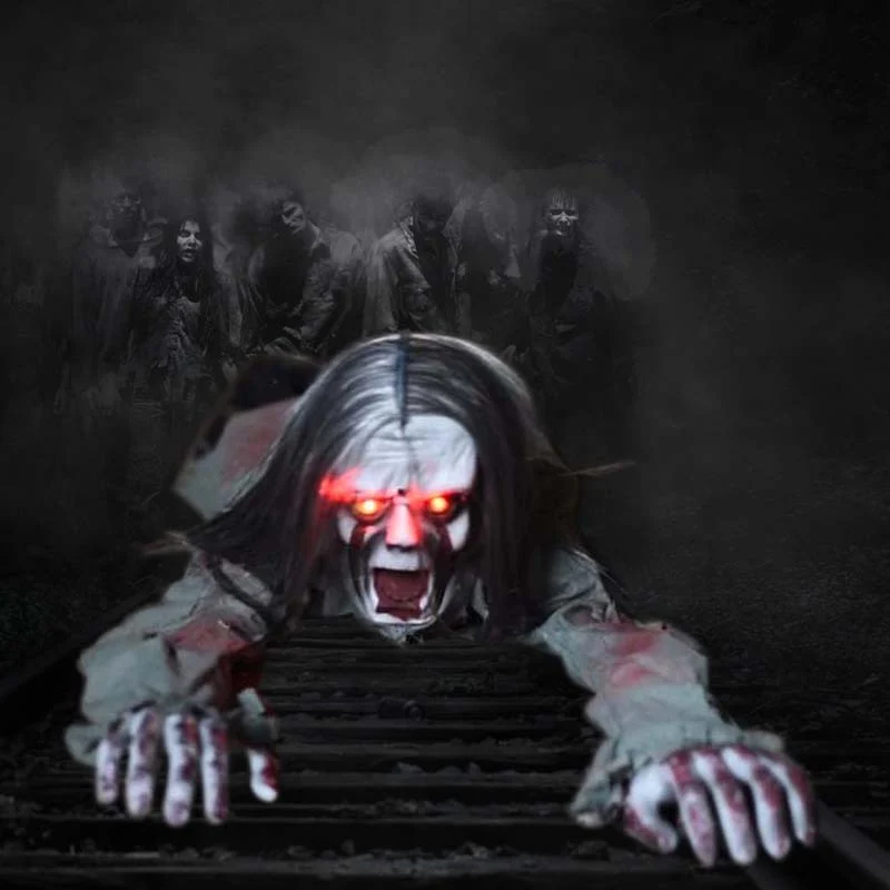 Halloween Decorations Crawling Ghost Voice Control Hair Electric Bar Haunted House… — image 3