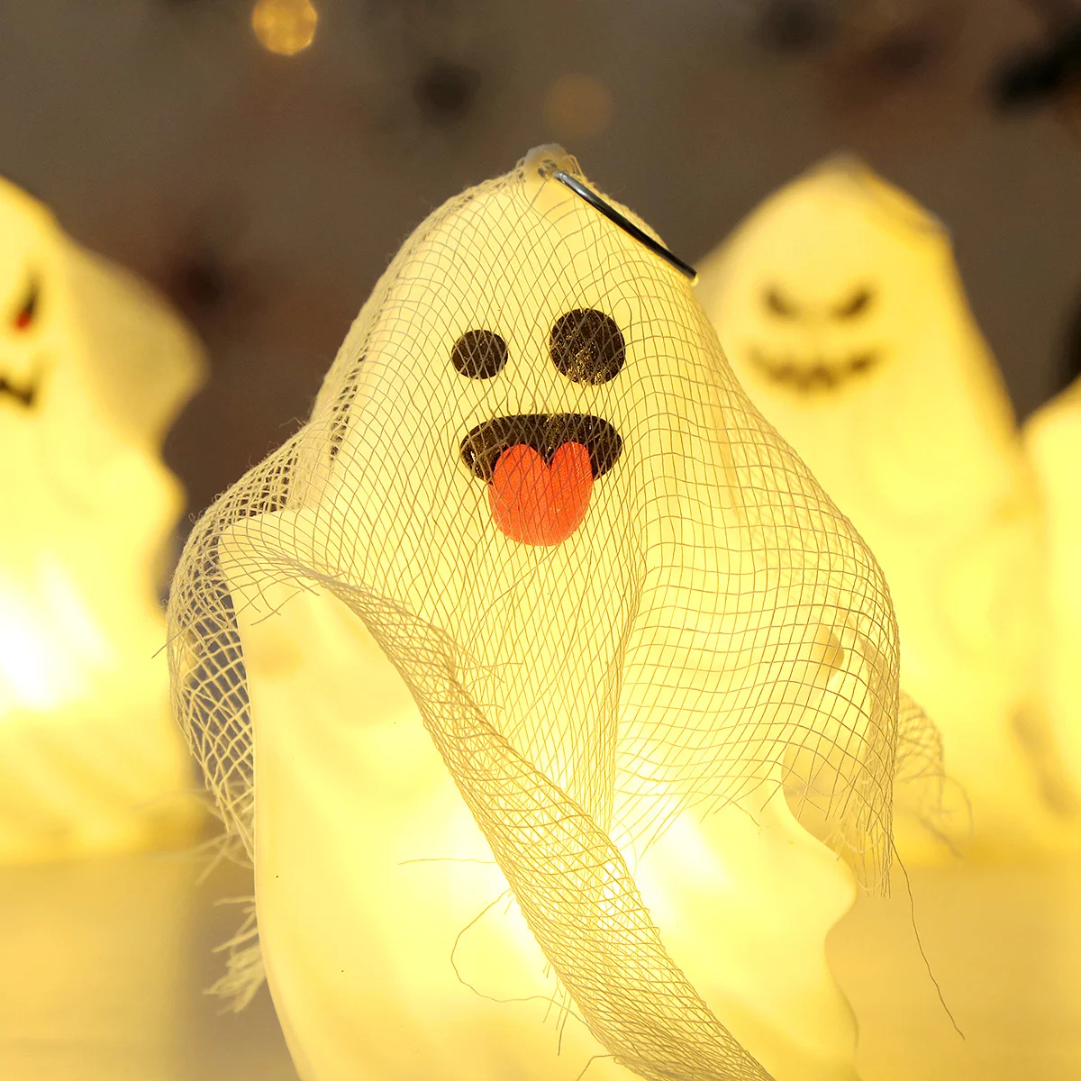 Halloween Decorative Ornaments Portable Pumpkin Lanterns Troublemakers Ghost Hanging… — image 5