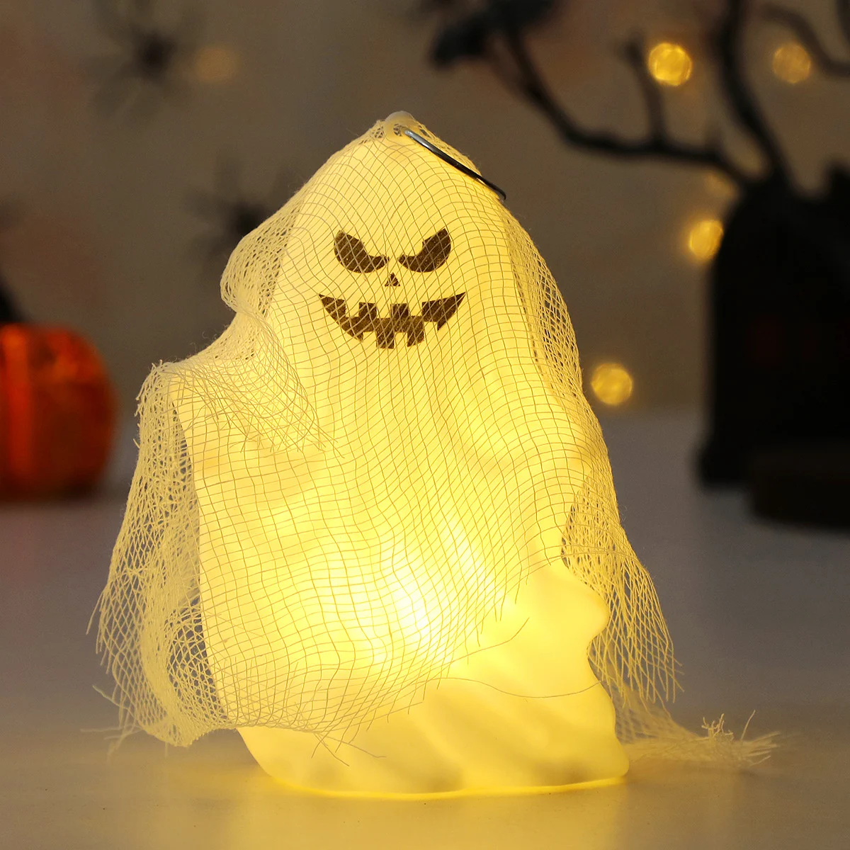 Halloween Decorative Ornaments Portable Pumpkin Lanterns Troublemakers Ghost Hanging… — image 2