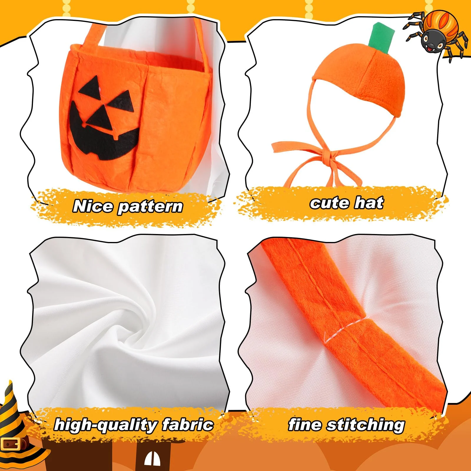 Halloween Fall Porch Goose Outfit, 23in Lawn Cloth Ghost Pumpkin Costume For Goose,… — image 3