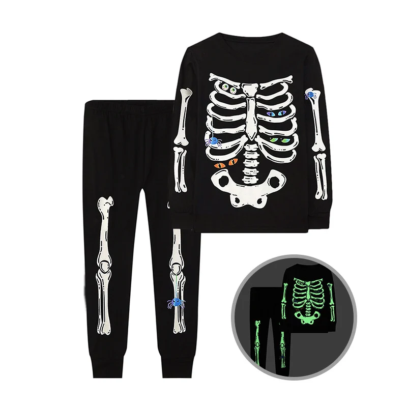Halloween Kids' Home Wear Luminous Printed Pajamas Outfits — image 10