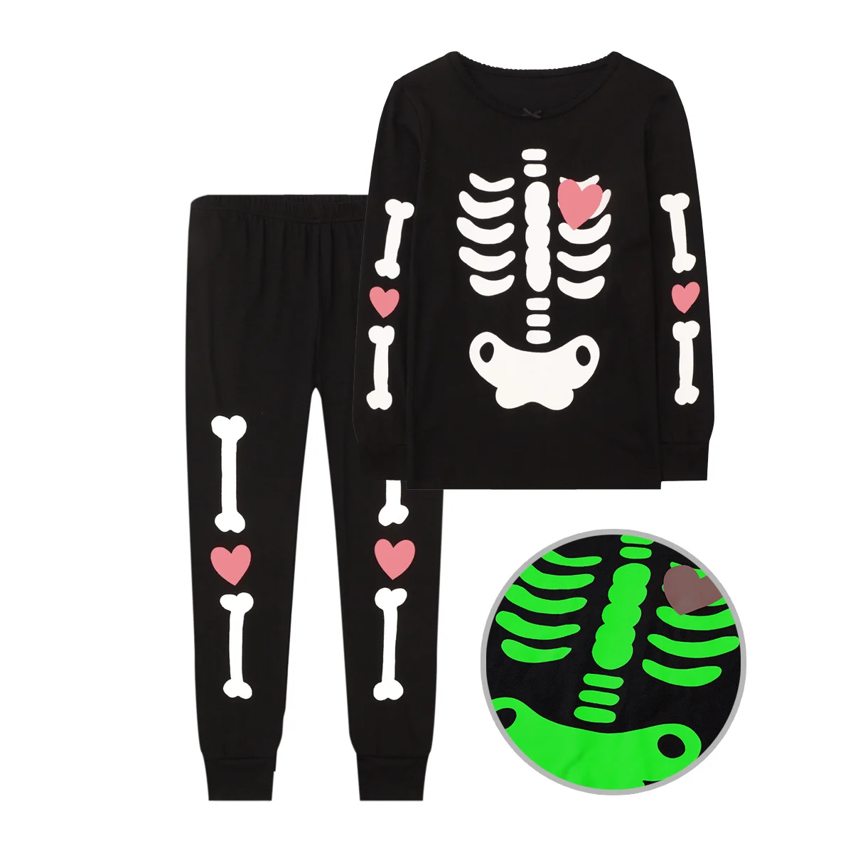 Halloween Kids' Home Wear Luminous Printed Pajamas Outfits — image 5