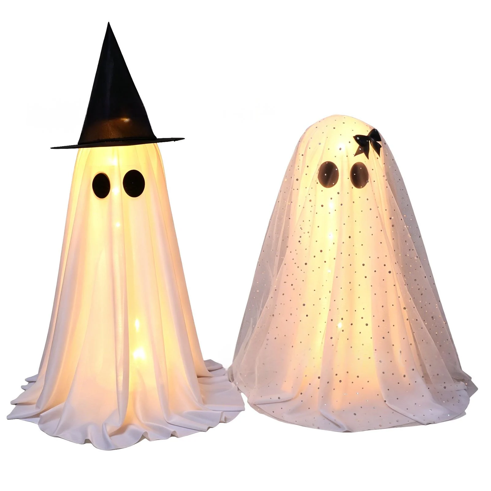 Halloween LED Illuminated Standing Couple Ghost Festival Decoration Ornament — image 2