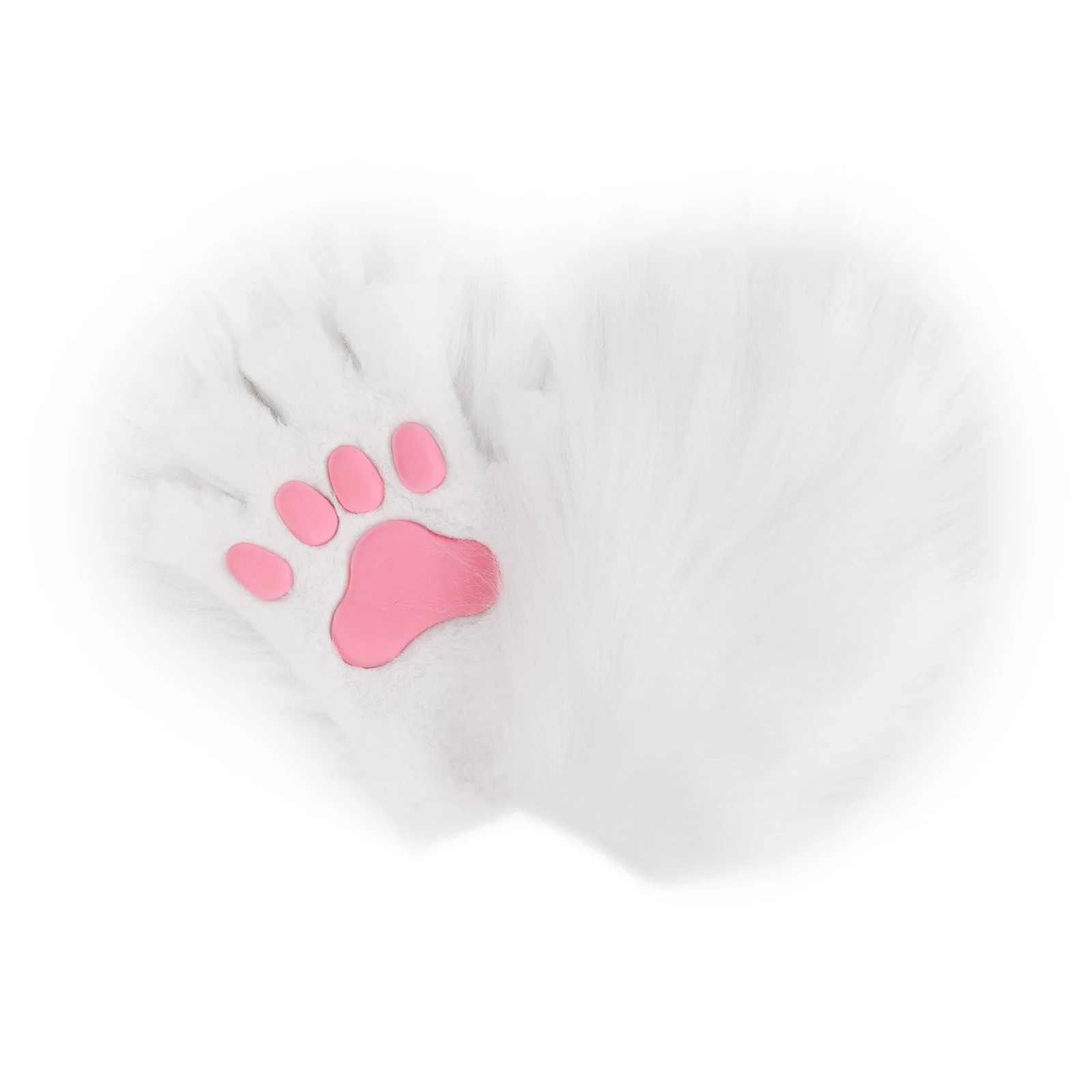 Halloween Long-plush Cat-claw Full-finger And Half-finger Gloves — image 10