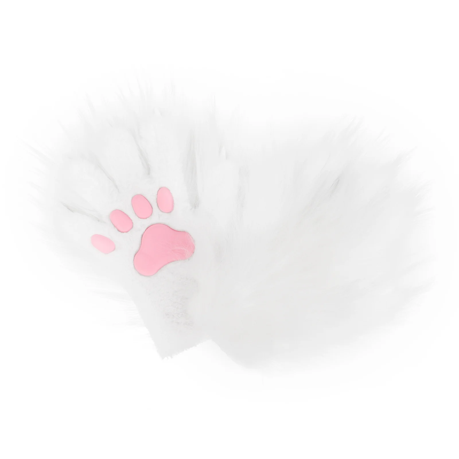 Halloween Long-plush Cat-claw Full-finger And Half-finger Gloves — image 7