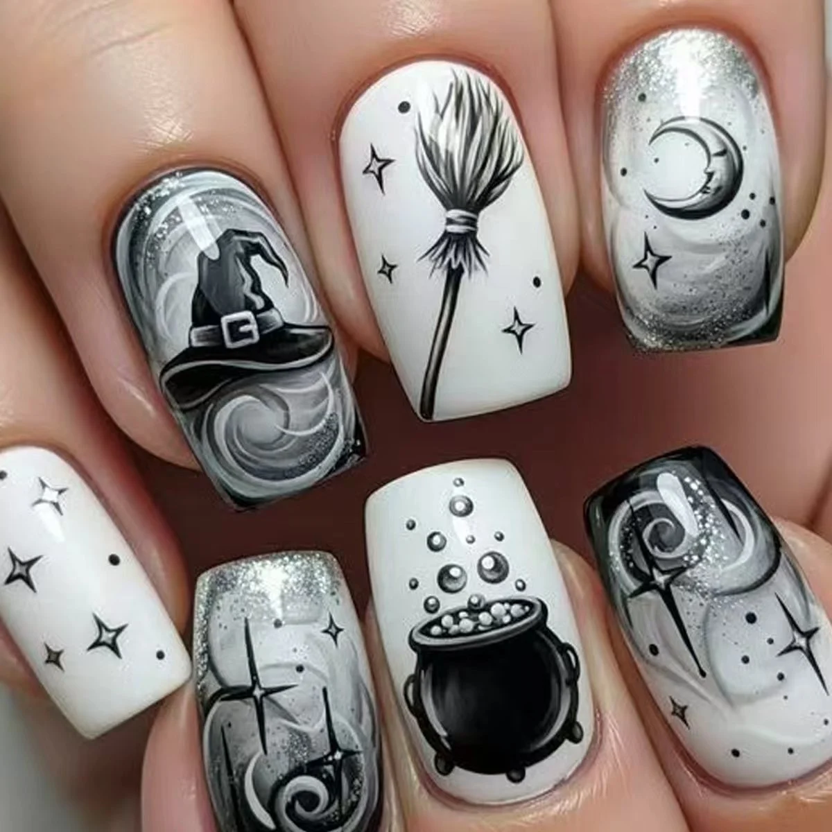 Halloween Medium-length Removable Nail Stickers — image 5