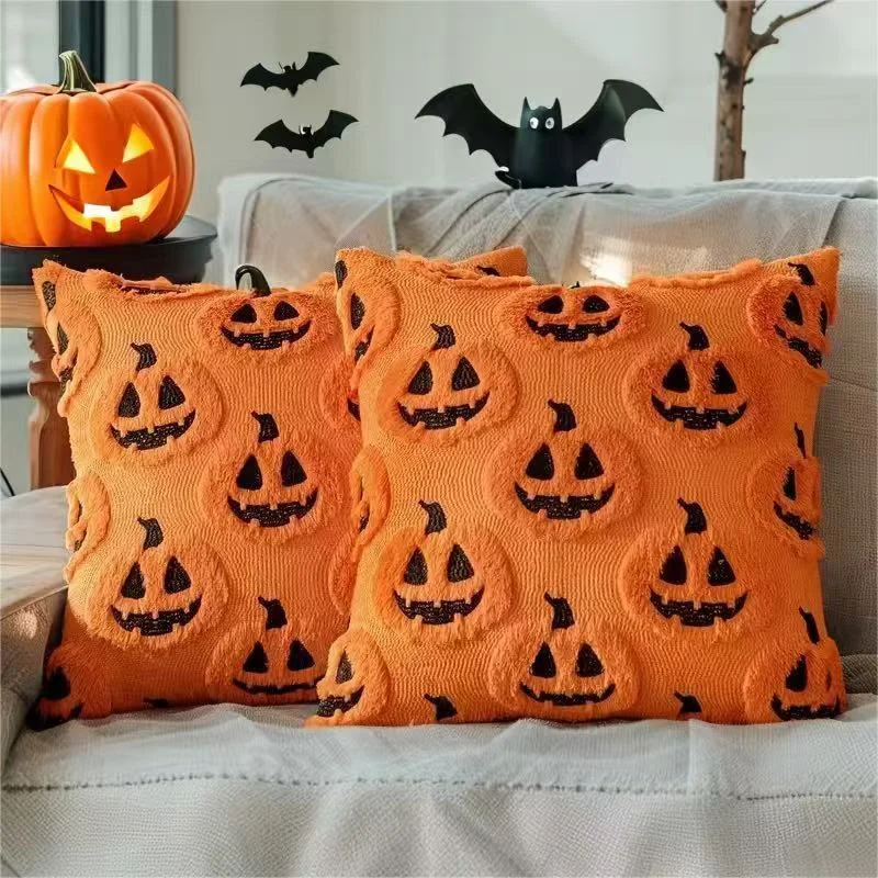 Halloween Pillow Covers 2 Pack, Pumpkin Ghost — image 3