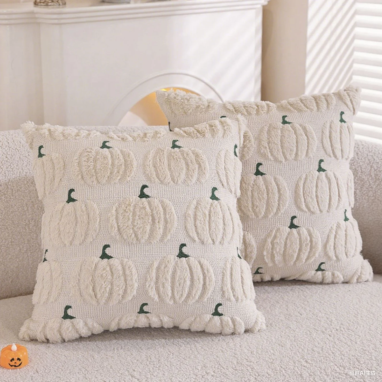 Halloween Pillow Covers 2 Pack, Pumpkin Ghost — image 24