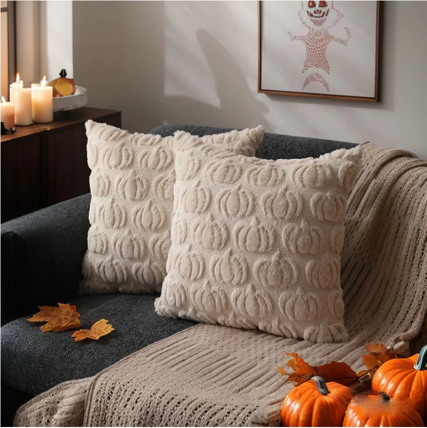 Halloween Pillow Covers 2 Pack, Pumpkin Ghost — image 2