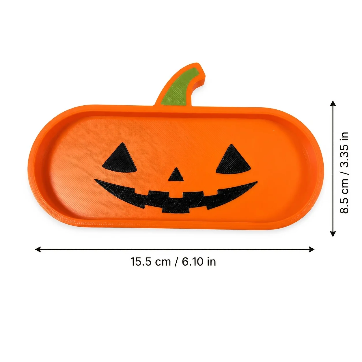 Halloween Pumpkin Eyeglasses Holder Tray, 3D Printed Jack O Lantern Glasses Organizer,… — image 2