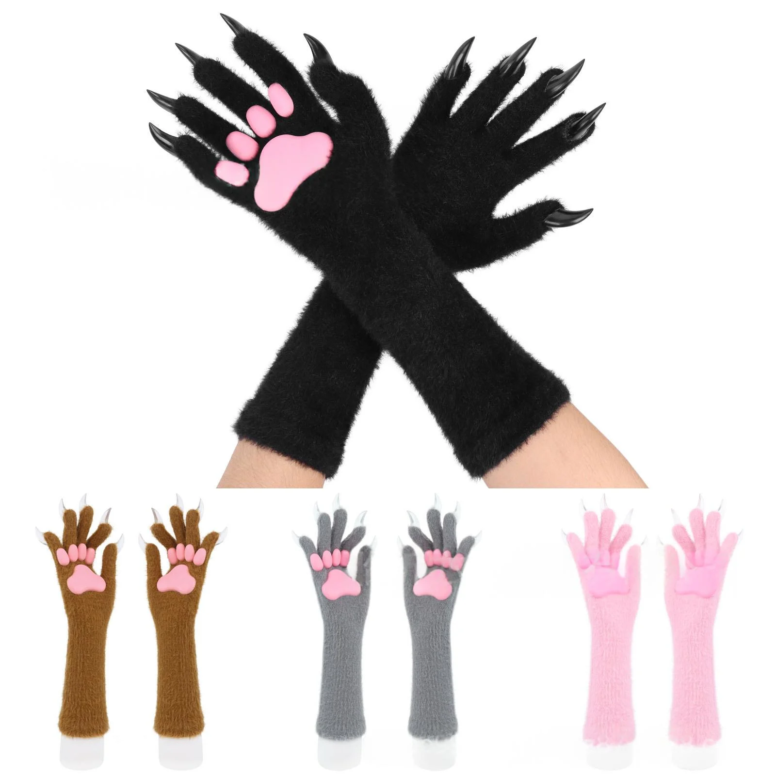 Halloween Silicone Meat Mat Long Gloves — image 7