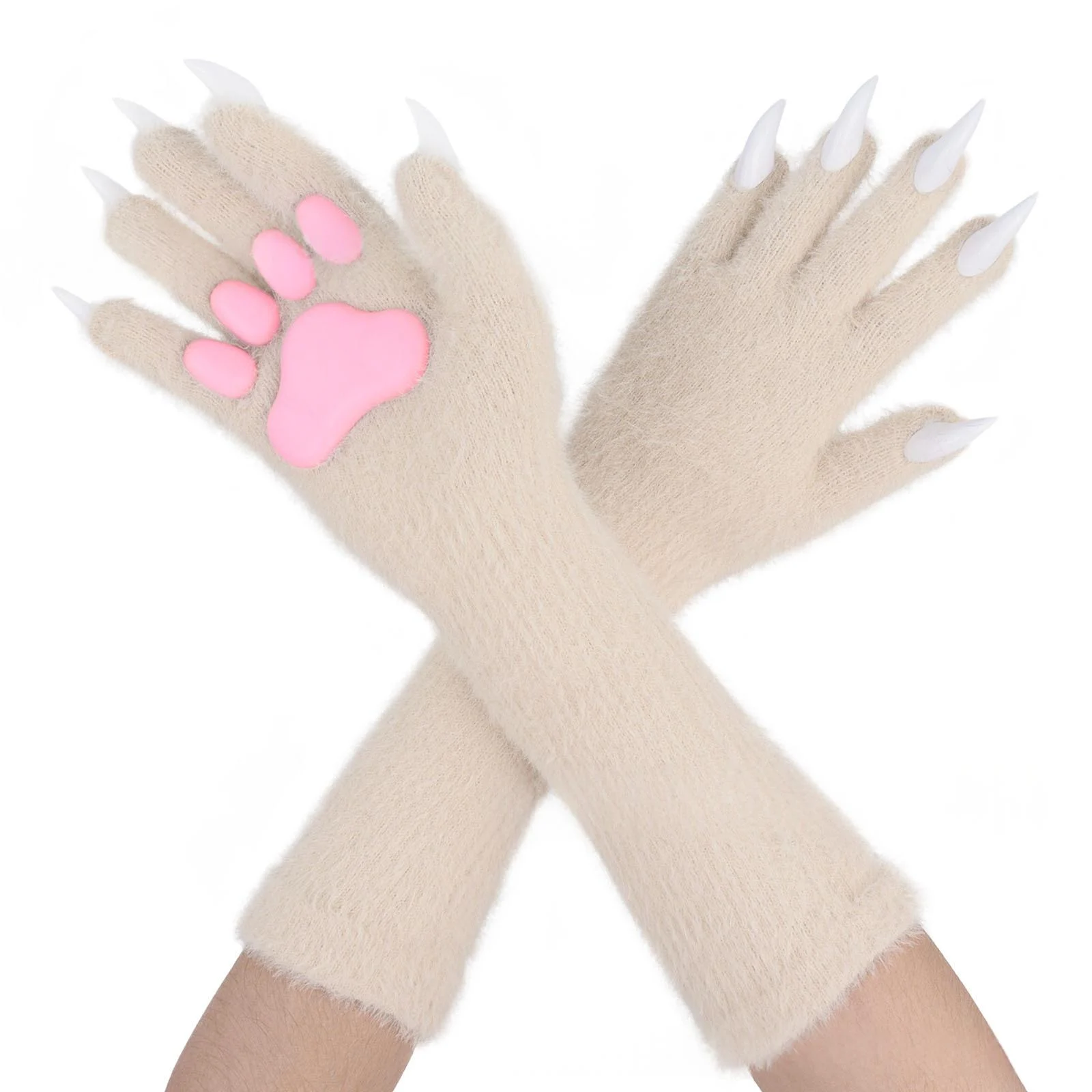 Halloween Silicone Meat Mat Long Gloves — variant image