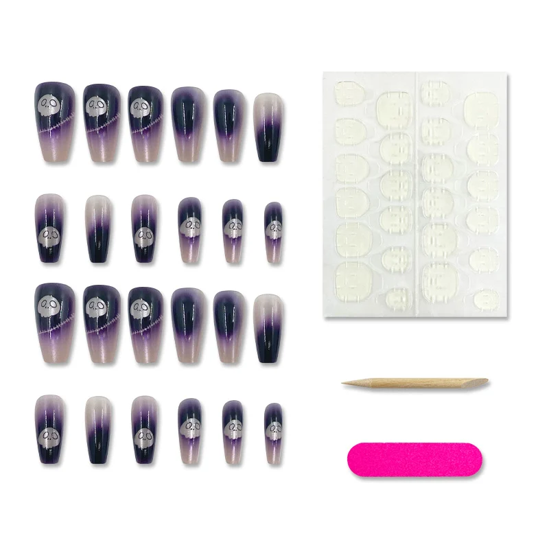 Halloween Skull Cat-eye Press-on Nails — image 5