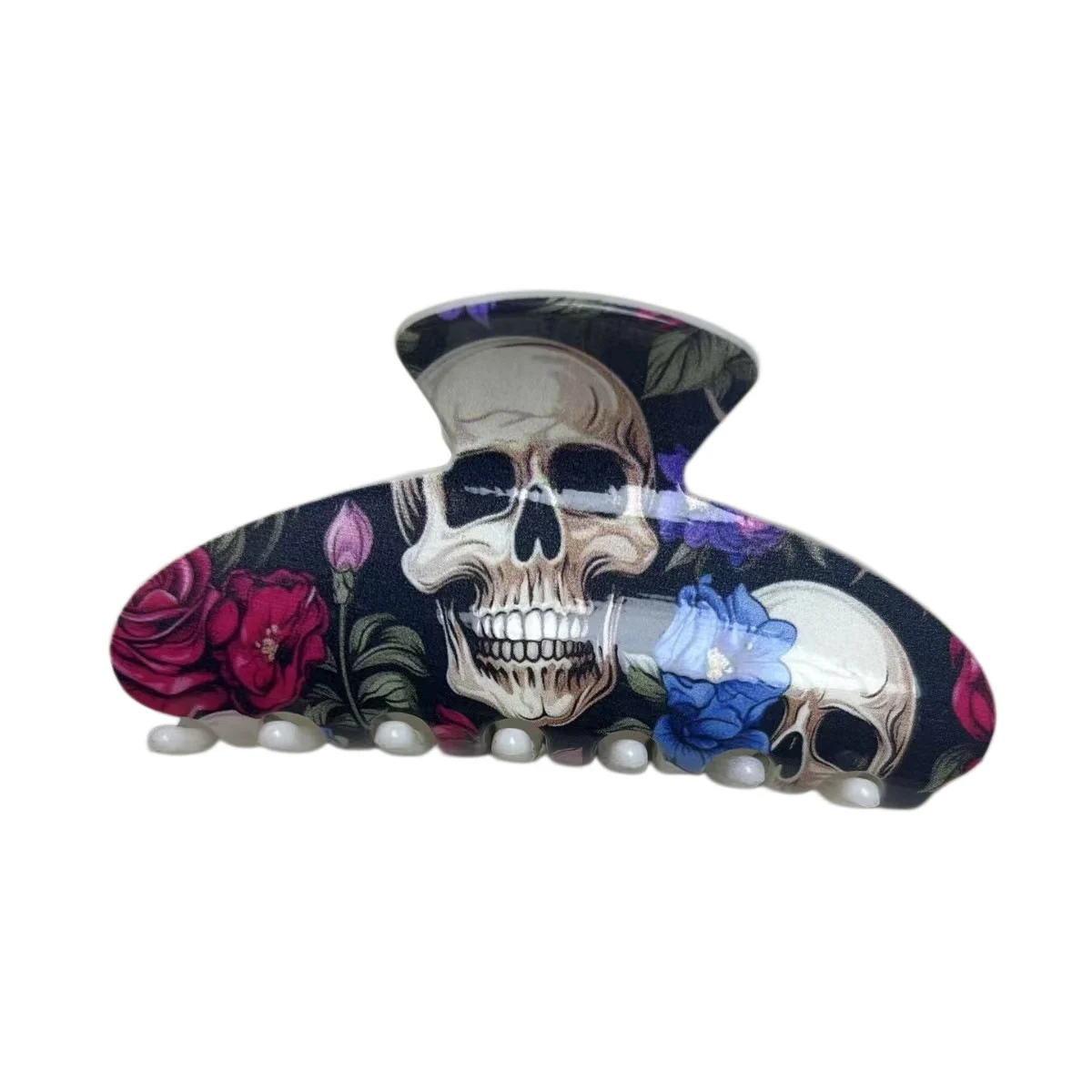 Halloween Skull, Rose, And Shark Hair Clip — image 2
