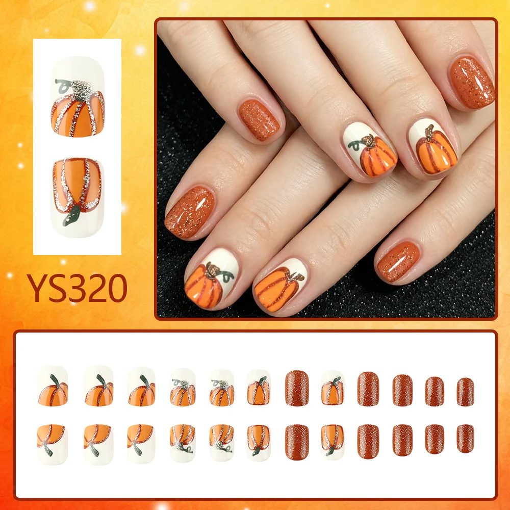 Halloween-style Short Square Ready-to-wear Nails — image 4