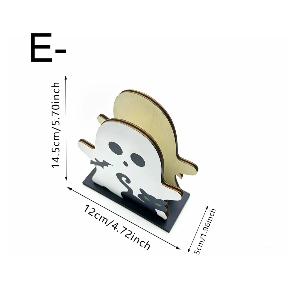 Halloween-themed Wooden Tissue Box Storage Rack — image 15