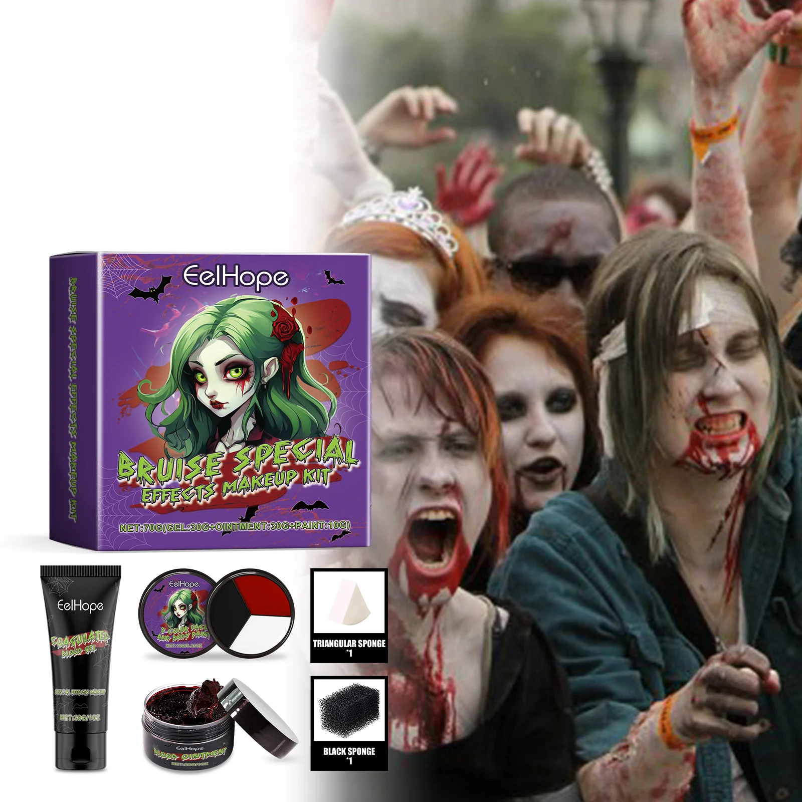 Halloween Vampire Makeup Kit 1 Set 1box — image 4
