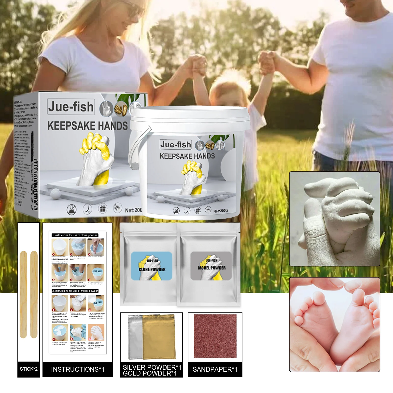 Hand Model Powder Set 1box — image 2