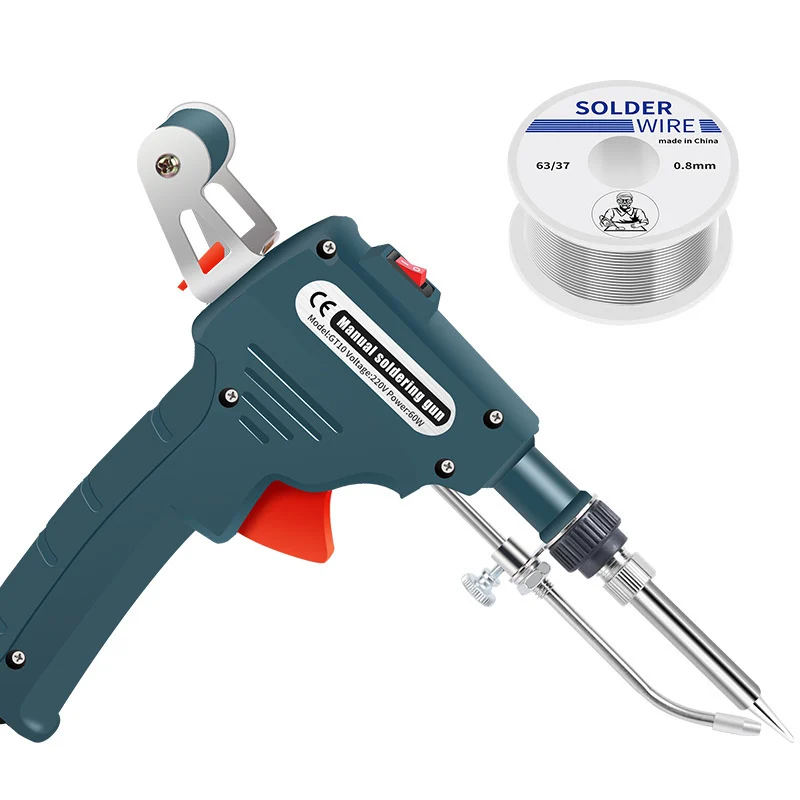 Handheld Electric Soldering Iron External Heating Gun Tin Feeding — image 5