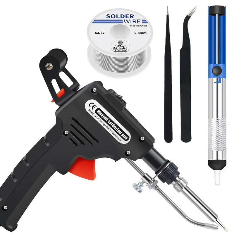 Handheld Electric Soldering Iron External Heating Gun Tin Feeding — image 4